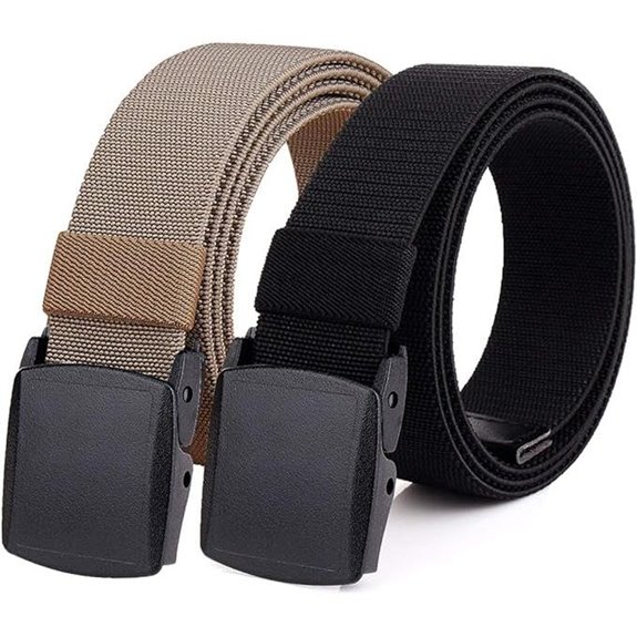 5 Stretch Web Belts Worth Keeping On Hand 2 2-Pack Elastic Stretch Belt for Men No Metal Nylon