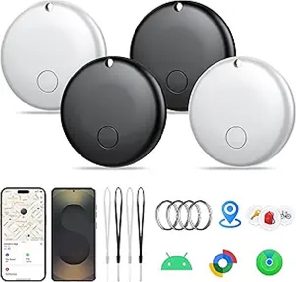 5 Best Bluetooth Tracker Tags You Can’t Go Without 4 air tracker tag four pack compatibility