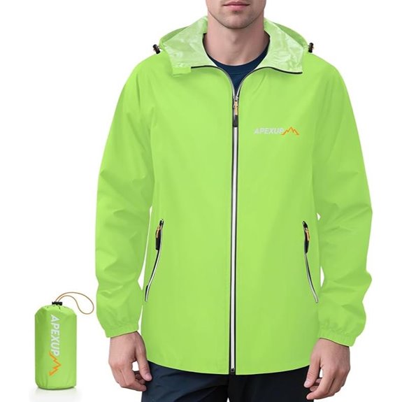 4 Best Packable Rain Shells You’ll Actually Use Everyday 3 APEXUP Packable Reflective Rain Jacket for Men