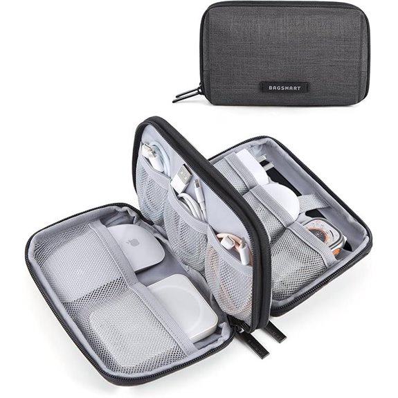 5 Best Tech Organizer Pouches You’ll Actually Use And Love 1 BAGSMART Electronics Organizer Travel Case for Cables