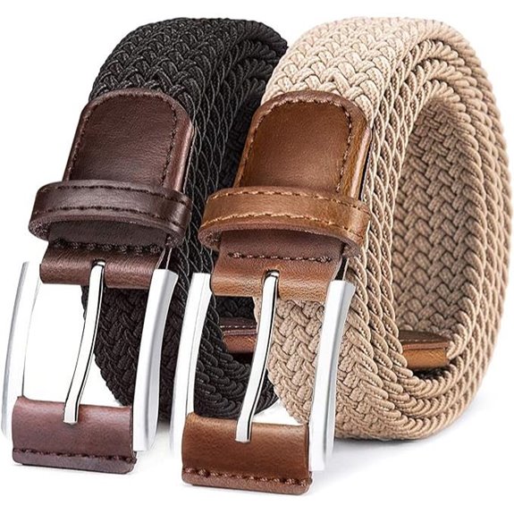 5 Stretch Web Belts Worth Keeping On Hand 5 BULLIANT Men’s Belt 2-Pack Braided Elastic Jeans