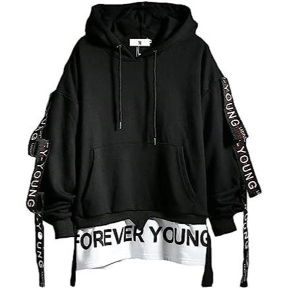 5 Techwear Hoodies That Elevate Your Day-to-Night Look 4 DUDHUH Mens Hoodie: Letter Print Tracksuit Sweatshirt