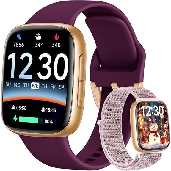 Fitpolo Women's Smartwatch with Bluetooth Calls 100+ Sports