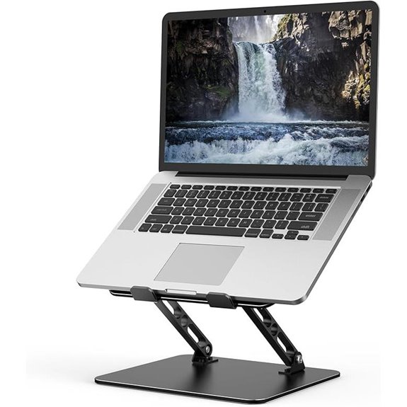Foldable Adjustable Laptop Stand with Ventilated Cooling