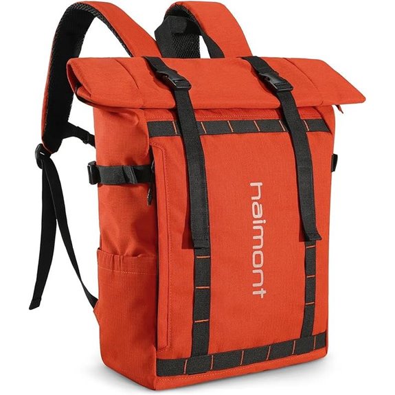 5 Best Roll-Commute Backpacks You’ll Actually Use Daily 1 Haimont Rolltop Backpack 20L Weather-Resistant Orange