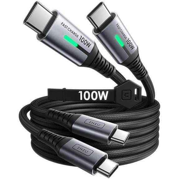 5 Best 100W USB-C Cables That Don’t Quit on Power 5 INIU USB-C Cable 100W Fast Charge 2-Pack (6.6ft)