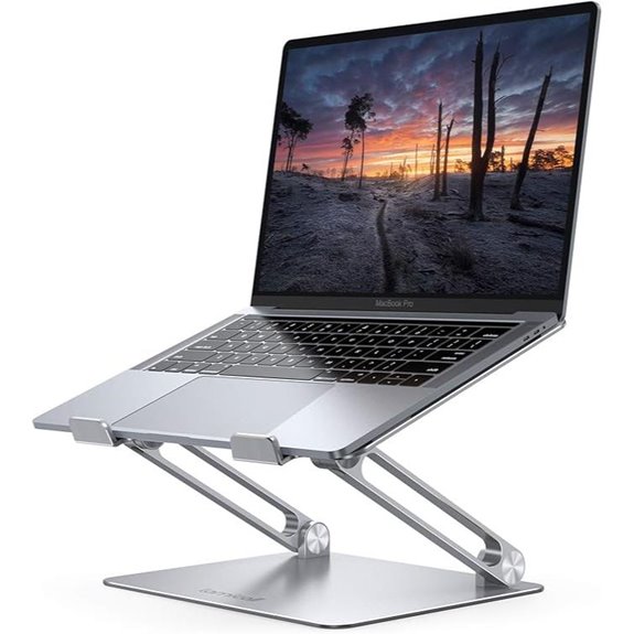 Lamicall Adjustable Laptop Stand for Desk (10-17.3) Silver