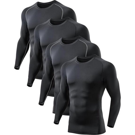 5 Best Compression Base Layer Shirts You’ll Love Wearing 5 Compression Shirts for Men - Long Sleeve Base Layer (4-5 Pack)