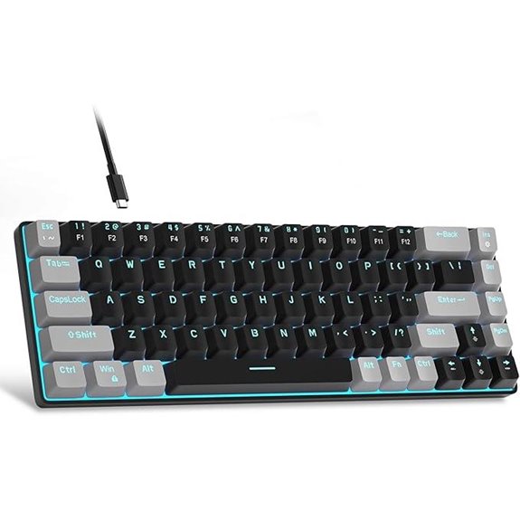 5 Best Compact Mechanical Keyboards That Save Desk Space 3 MageGee 60% Mechanical Gaming Keyboard MK-Box 68 Keys