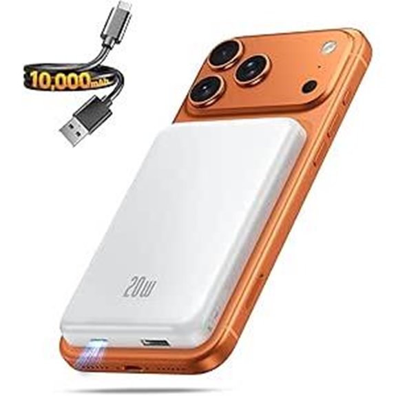 4 Best MagSafe Battery Packs Worth Keeping On Hand 1 MagSafe Portable Charger 10000mAh USB-C PD 20W