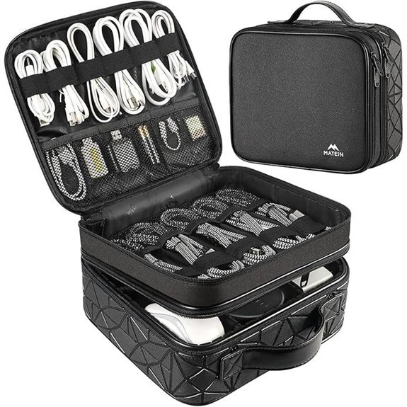 5 Best Cable Organizer Cases Worth Keeping Neat and Tidy 3 MATEIN Cable Organizer Bag: Waterproof Tech Case