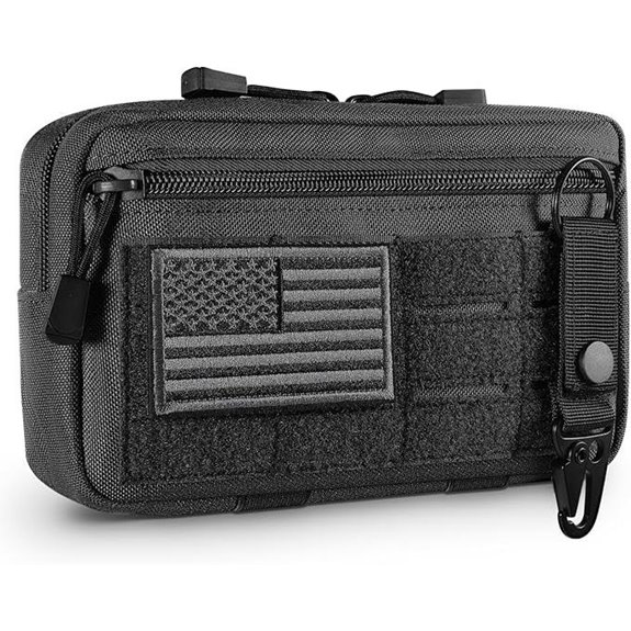 5 EDC Modular Pouches That Every Day Carry Enthusiast Needs 4 Tactical Molle Admin Pouch with US Flag Patch