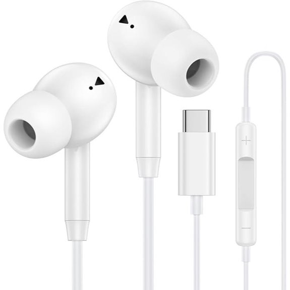 4 Best Earbuds for Commuting That Won’t Let You Down 2 USB-C Wired Earbuds for iPhone and Samsung with Mic