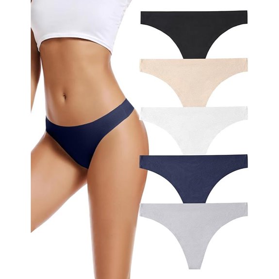 5 Best Ant-Odor Underwear Your Confidence Will Love 1 Voenxe Seamless Women Thongs 5-Pack No Show