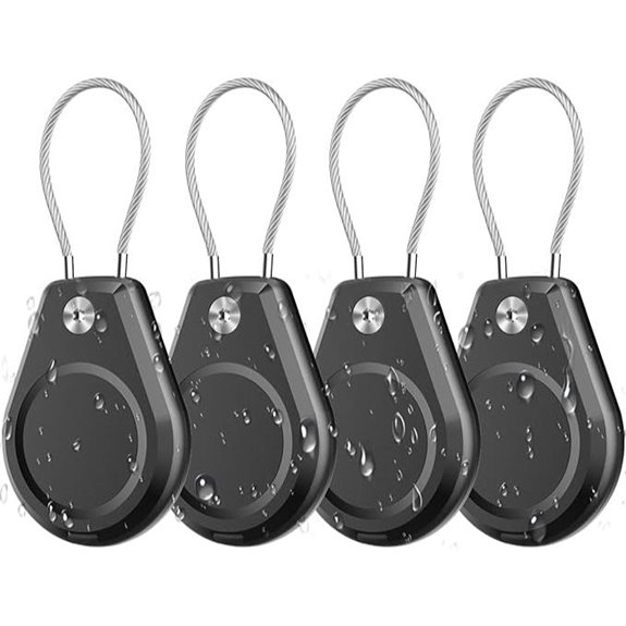5 Airtag Holders That Actually Stay On Track 4 Waterproof AirTag Security Holder with Steel Cable (4-Pack)